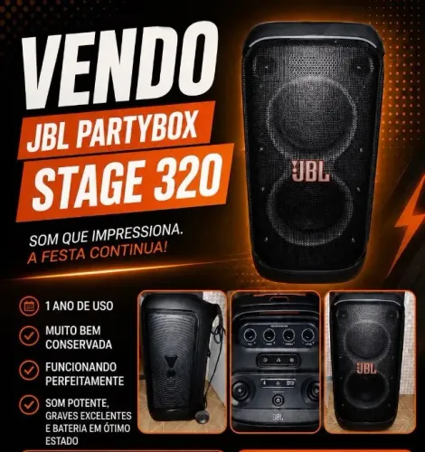 Caixa de som JBL Partbox Stage 320