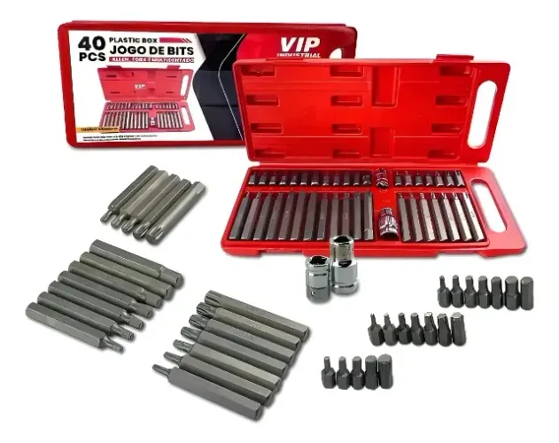 Jogo de Bits Allen Torx 10mm - 40pçs ( Vip Industrial )