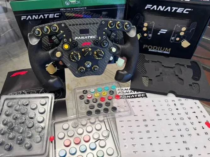 Aro Volante Fanatec Formula V2 Edição Limitada F1 + Modulo Podium com 6 Paddles