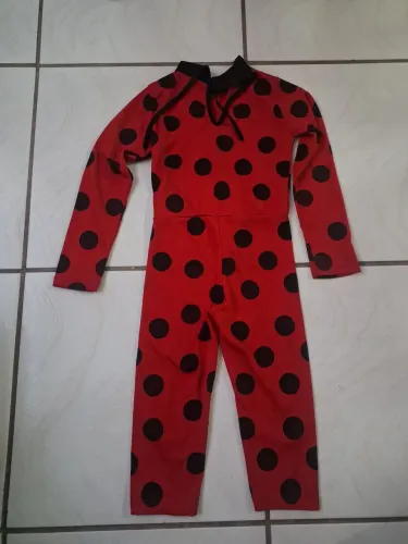 Fantasia Infantil Ladybug Miraculous - Macacão Longo Tamanho P