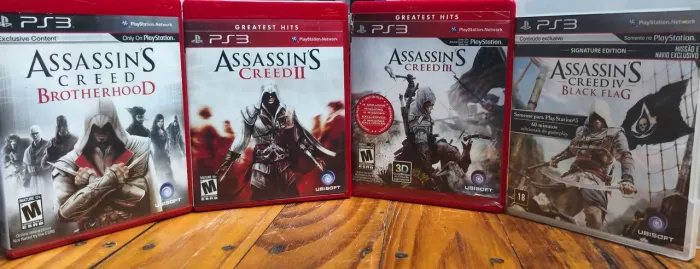 Coleção jogos PS3 Assassin`s creed