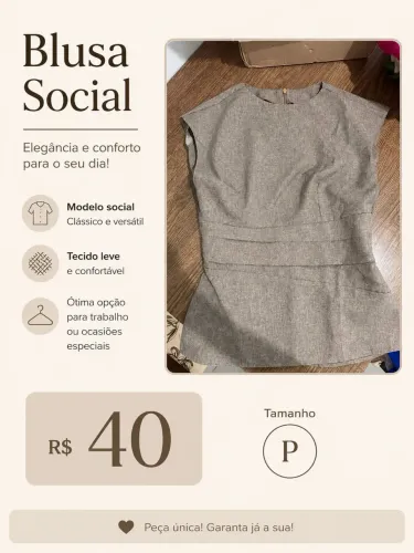 Blusa social