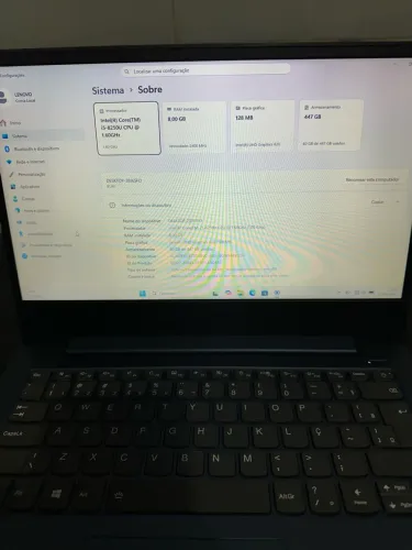 Notebook Ideapad 330s, I5 8250u,8GB,SSD480GB