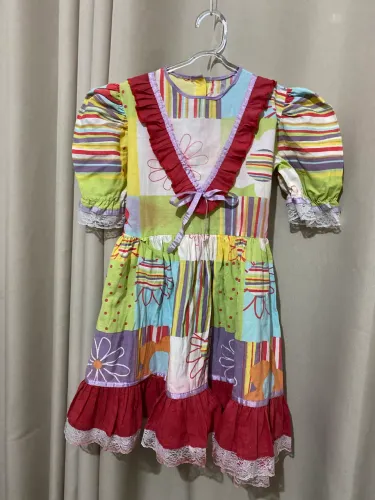 Vestido junino infantil tamanho 05 anos