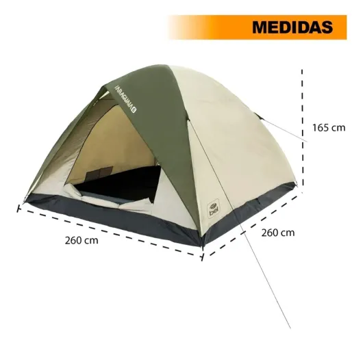Barraca para 6 pessoas