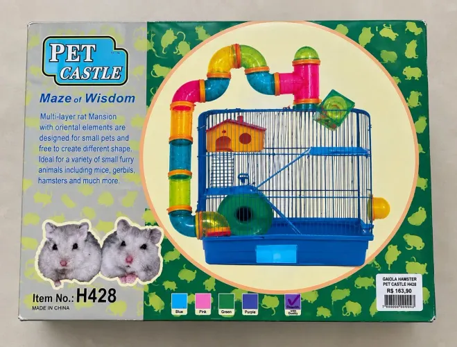 Gaiola Pet Castle H428 para Hamster + Acessórios Extras