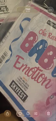 Kit de chá revelação, cor rosa .
