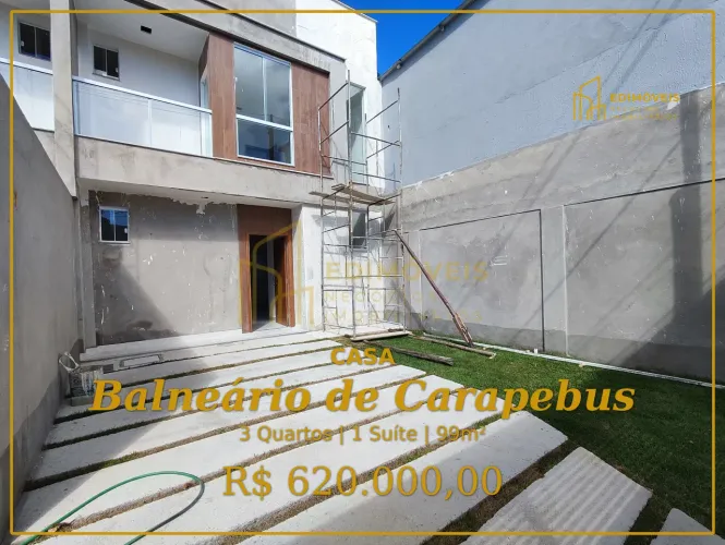 Casa Duplex com Área Gourmet em Balneário de Carapebus  Venha Conhecer!