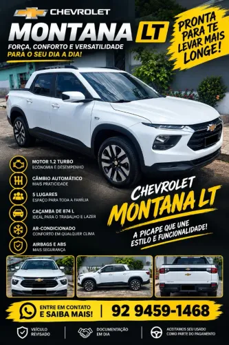 Chevrolet Montana LT 1.2 Turbo Flex 12V 4P Mec. 2024