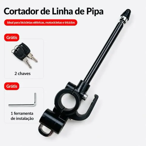 Antena corta pipa para moto