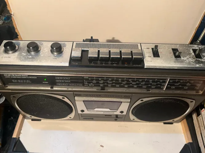 rádio gravador Philips 06AR510 Spacial dos anos 80