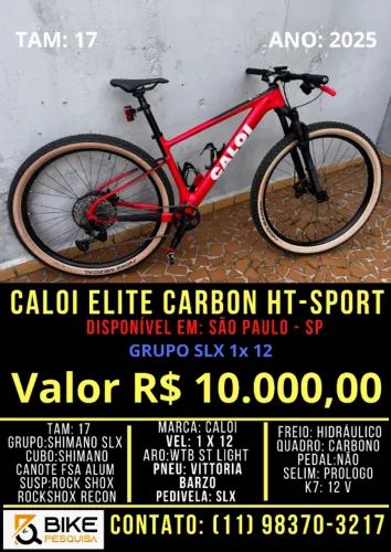 Caloi Elite Carbon HT Sport 2025 