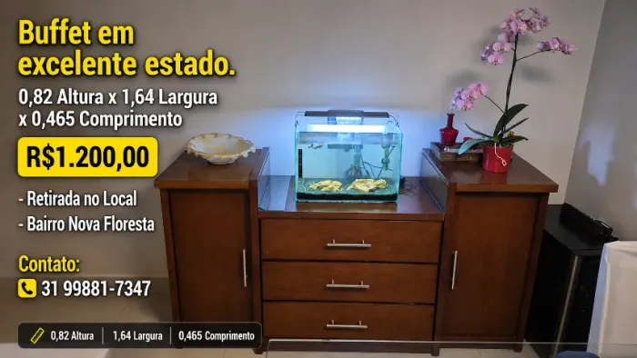 Buffet em excelente estado
