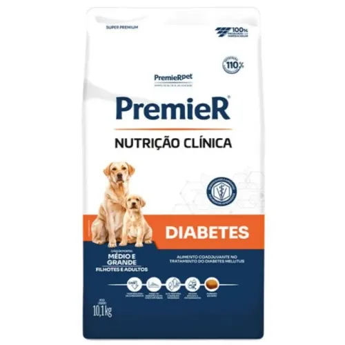 Ração Premier Nutrição Clínica Diabetes Cães Pequenos 10kg