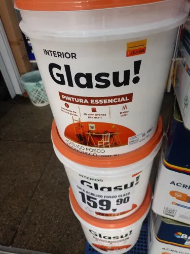 Tinta acrílica glasu Suvinil , entregamos .