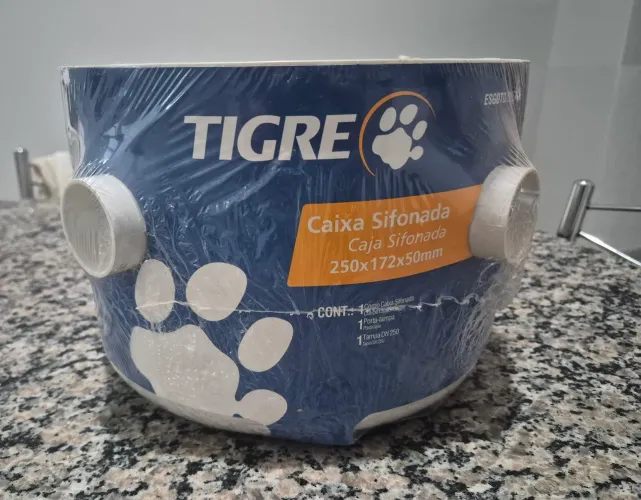 Caixa Sifonada Tigre nova e lacrada - 250x172x50mm