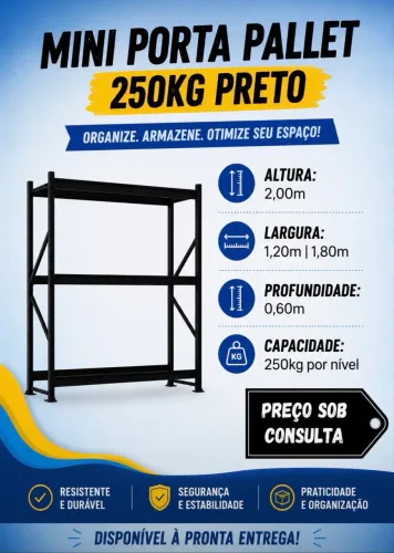 Mini porta palet. Várias medidas*solicite cotação 