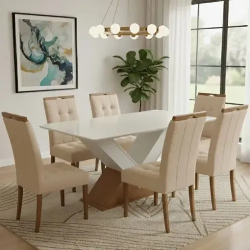Mesa de Jantar Amora. Pronta Entrega. 0304