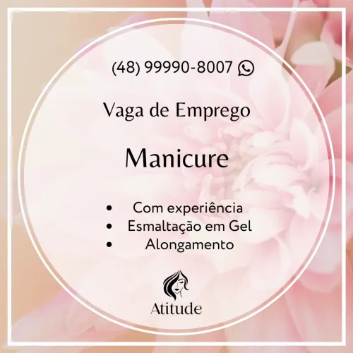 Vaga para manicure