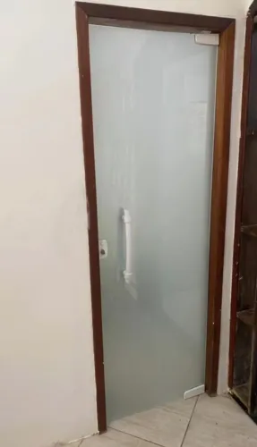 Porta blindex 2.05 x 0.77 jateada escritório