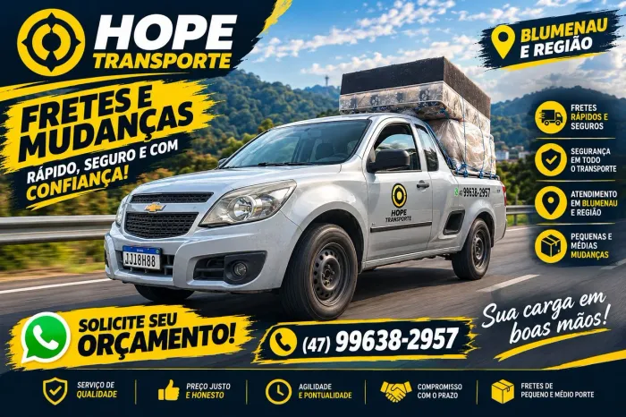 Frete Blumenau e Região