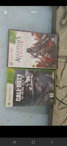 Dois Jogo de Xbox de CD e um predravi com 7 jogos