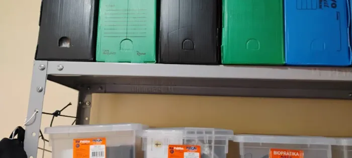 Caixas de Arquivo - plástico diversas cores