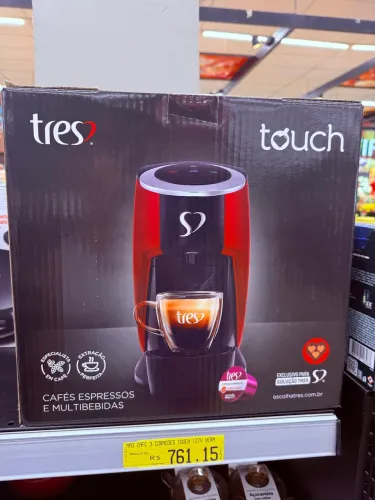 Cafeteira três corações touch