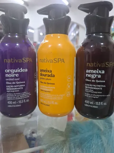 Cremes nativa spam boticário 