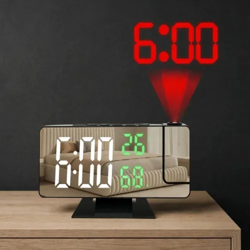 Relógio digital de mesa projetor de horas no teto Exclusivo