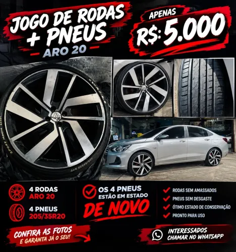 Rodas aro 20 com pneus