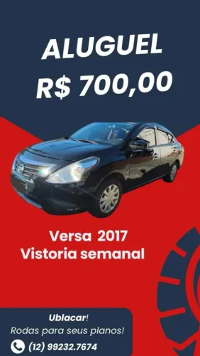 Aluguel de carro para motorista de app