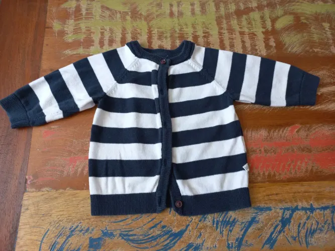 Casaquinho para bebê menino - Teddy Boom (Renner) - 6 a 9 meses - Em ótimo estado 