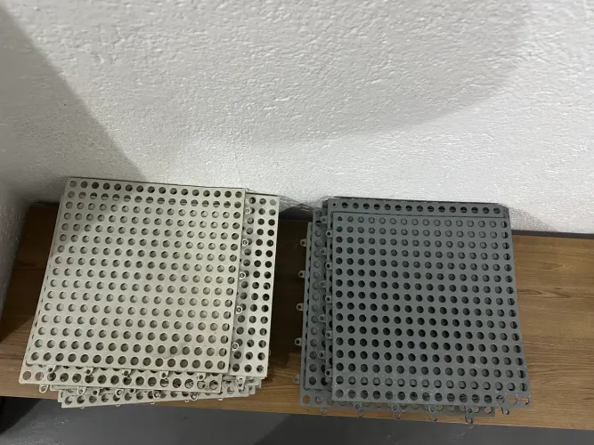 Tapete de barracha flexível antiderrapante 30x30