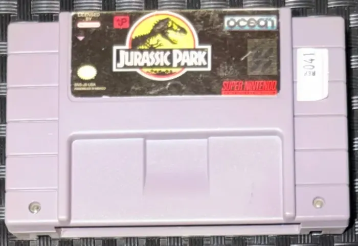 Jurassic Park Original SNES Super Nintendo USA Ocean