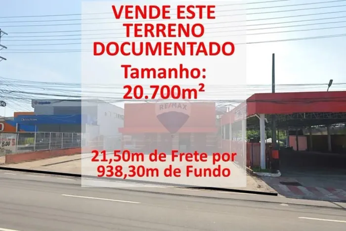 VENDO TERRENO NA AVENIDA TORQUATO TAPAJÓS
