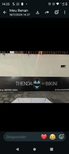 Placa em acm