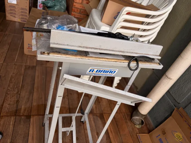 Seladora Disparo De Pedal 30cm Sem Temporizador Cor Cinza
