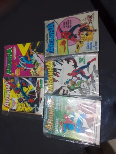 5 revistas homem aranha  editora Abril n 21 22  63 64 e 65 estado bom