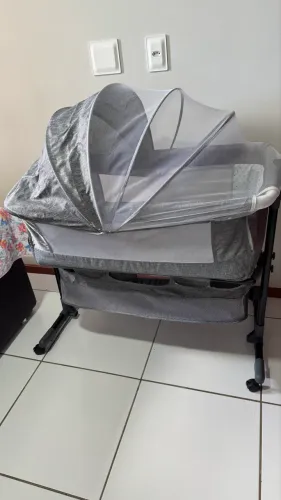 Berço Portátil Bebê Acoplado Co-Bed Connect Maxi Baby - CINZA