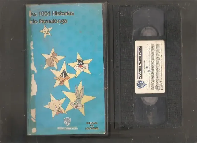 VHS AS 1001 HISTÓRIAS DO PERNALONGA - ORIGINAL - LOONEY TUNES - DUBLADO - RARO