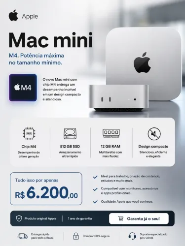 Apple Mac mine m4 512 GB