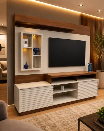 Estante Home com LED para TV até 60 Pol