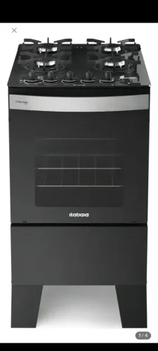 Fogão Itatiaia tapa de vidro 4 bocas novo na caixa