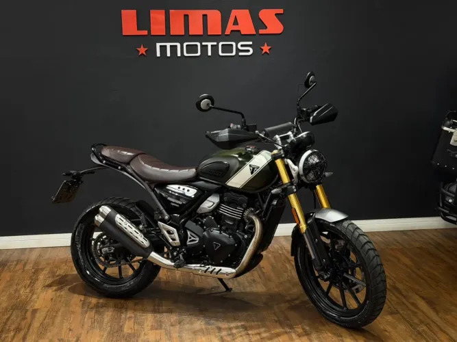 Scrambler 400X Verde 2025 - Apenas 28.500 KM.