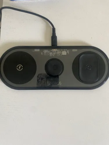 Carregador sem fio para celular, relógio e fone