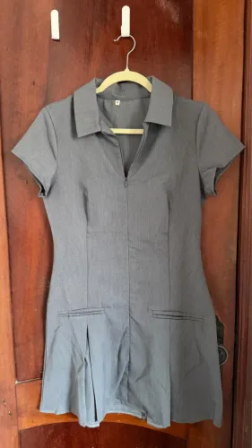 Vestido Cinza-TAM M