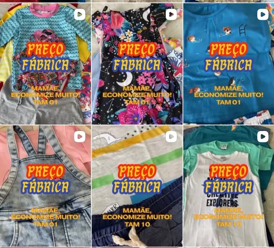 Estoque Roupa Infantil Preço Fábrica