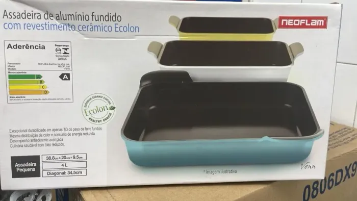 Assadeira Neoflam Venn 4L Alumínio Fundido com Revestimento Cerâmico Ecolon