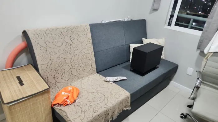 Sofá cama casal com Baú